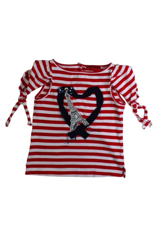 A Red Short Sleeve Tops from Nicholas & Bears in size 2T for girl. (Front View)