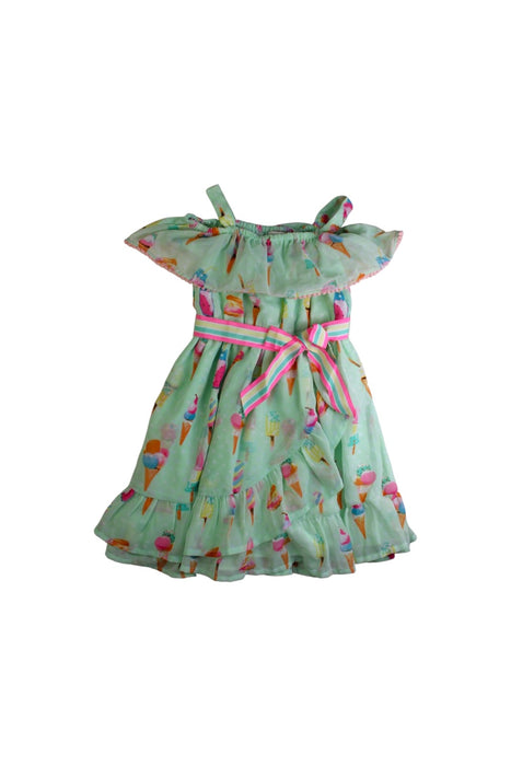 A Multicolour Sleeveless Dresses from Monsoon in size 3T for girl. (Front View)