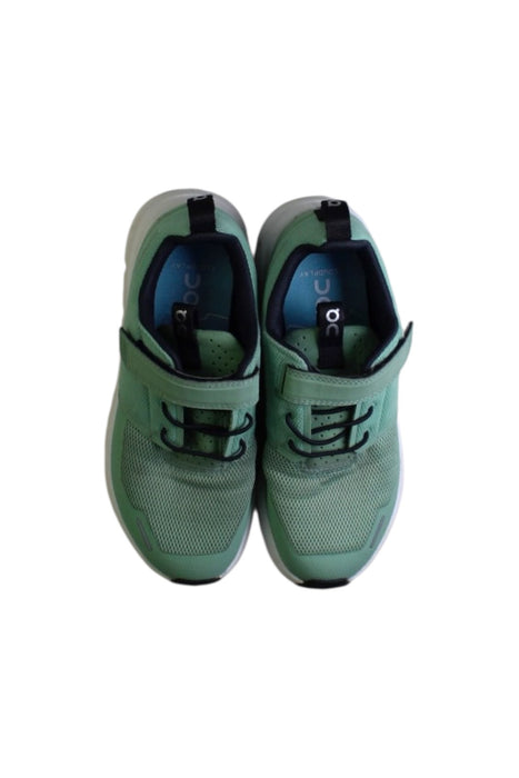 A Green Sneakers from On in size 7Y for boy. (Back View)
