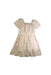 A Beige Short Sleeve Dresses from Self-Portrait in size 6T for girl. (Back View)