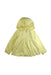 A Yellow Rain Jackets from Miki House in size 4T for girl. (Front View)