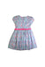 A Blue Short Sleeve Dresses from Jacadi in size 6T for girl. (Back View)