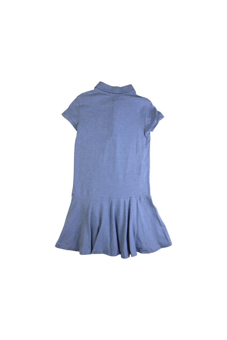 A Blue Short Sleeve Dresses from Polo Ralph Lauren in size 6T for girl. (Back View)