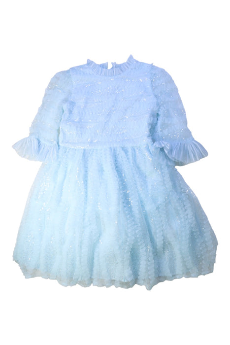 A Blue Long Sleeve Dresses from Tutu Du Monde in size 10Y for girl. (Front View)