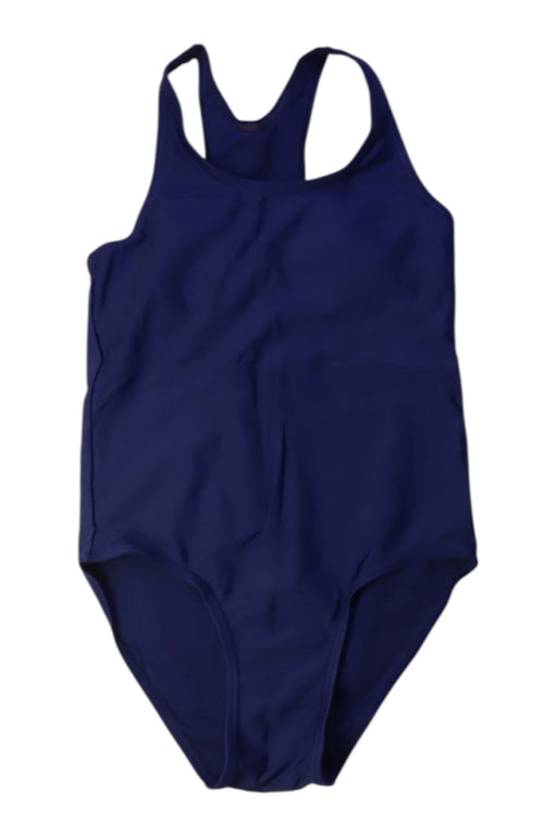 A Navy Swimsuits from Dolphin in size 14Y for girl. (Front View)
