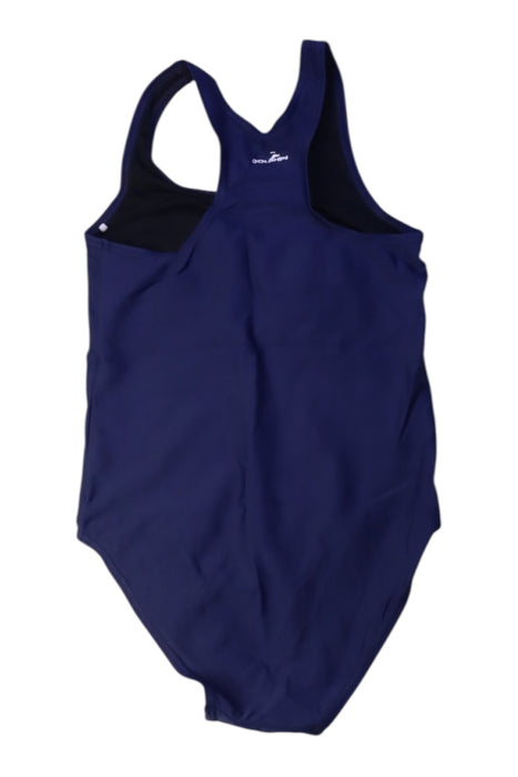 A Navy Swimsuits from Dolphin in size 14Y for girl. (Back View)