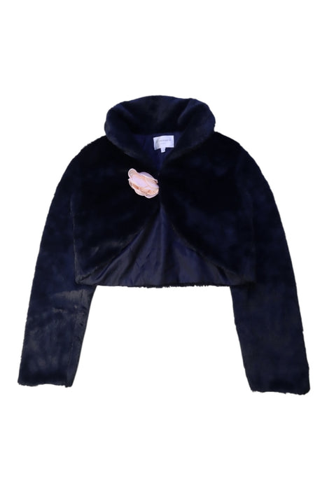 A Navy Blazers from Charabia in size 12Y for girl. (Front View)