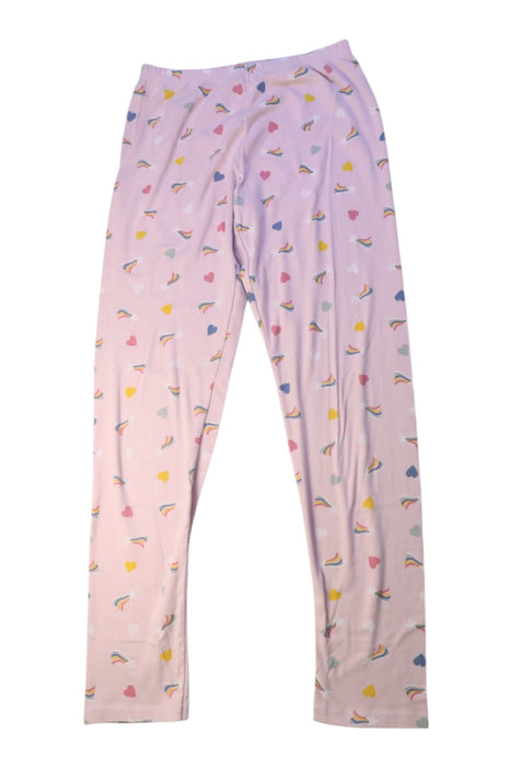 A Pink Leggings from Petit Bateau in size 12Y for girl. (Front View)