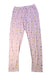A Pink Leggings from Petit Bateau in size 12Y for girl. (Front View)