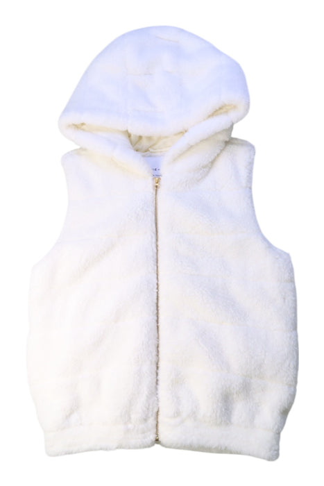 A White Outerwear Vests from Janie & Jack in size 10Y for girl. (Front View)