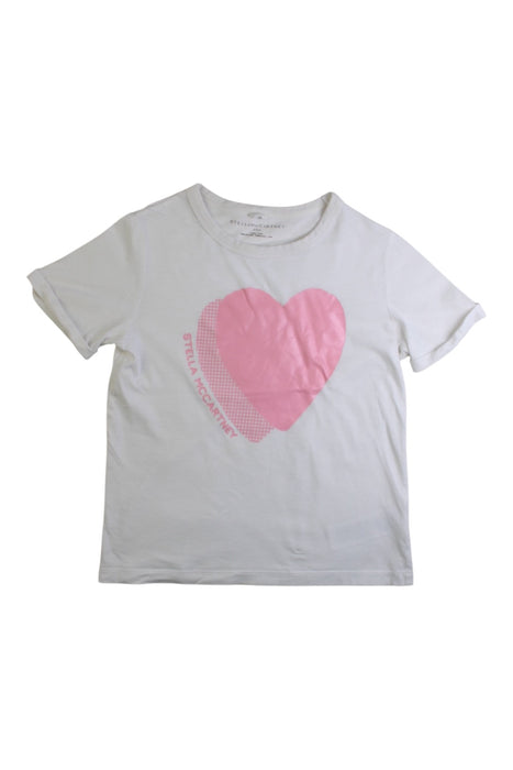 A White Short Sleeve T Shirts from Stella McCartney in size 5T for girl. (Front View)