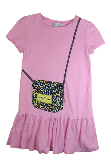 A Pink Short Sleeve Dresses from The Marc Jacobs in size 8Y for girl. (Front View)