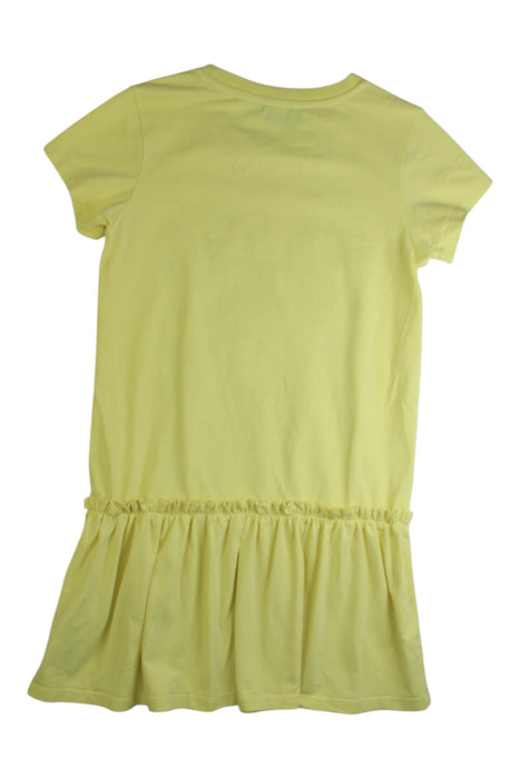 A Yellow Short Sleeve Dresses from Moschino in size 8Y for girl. (Back View)
