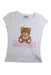 A White Short Sleeve T Shirts from Moschino in size 8Y for girl. (Front View)
