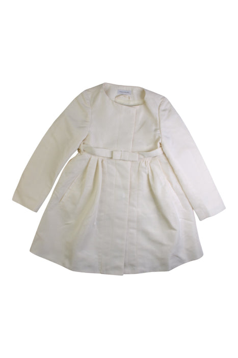 A White Long Sleeve Dresses from I Pinco Pallino in size 4T for girl. (Front View)