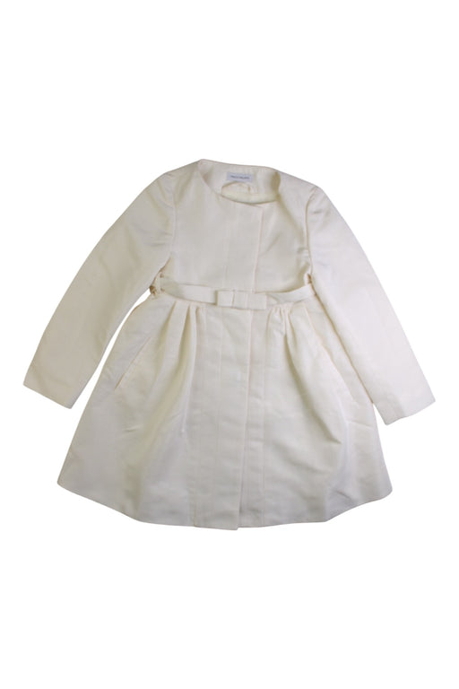 A White Long Sleeve Dresses from I Pinco Pallino in size 4T for girl. (Front View)
