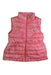 A Pink Outerwear Vests from Moncler in size 4T for girl. (Front View)