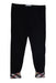 A Black Leggings from Burberry in size 6T for girl. (Front View)