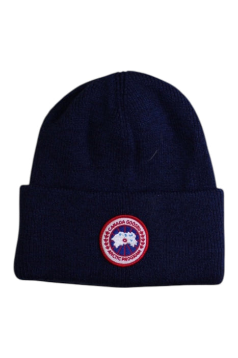 A Navy Winter Hats from Canada Goose in size 6T for neutral. (Front View)