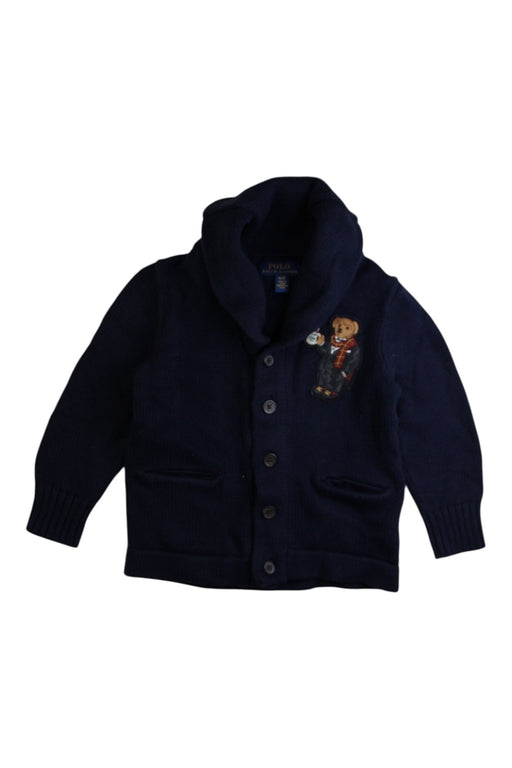 A Navy Cardigans from Polo Ralph Lauren in size 3T for boy. (Front View)