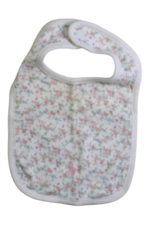 A White Bibs from Ralph Lauren in size 12-18M for girl. (Front View)