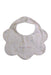 A White Bibs from Gelato Pique in size 12-18M for girl. (Front View)