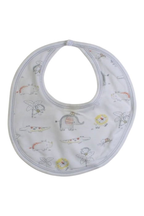 A White Bibs from Kissy Kissy in size 12-18M for boy. (Front View)