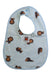 A Blue Bibs from BAPE KIDS in size 18-24M for boy. (Front View)