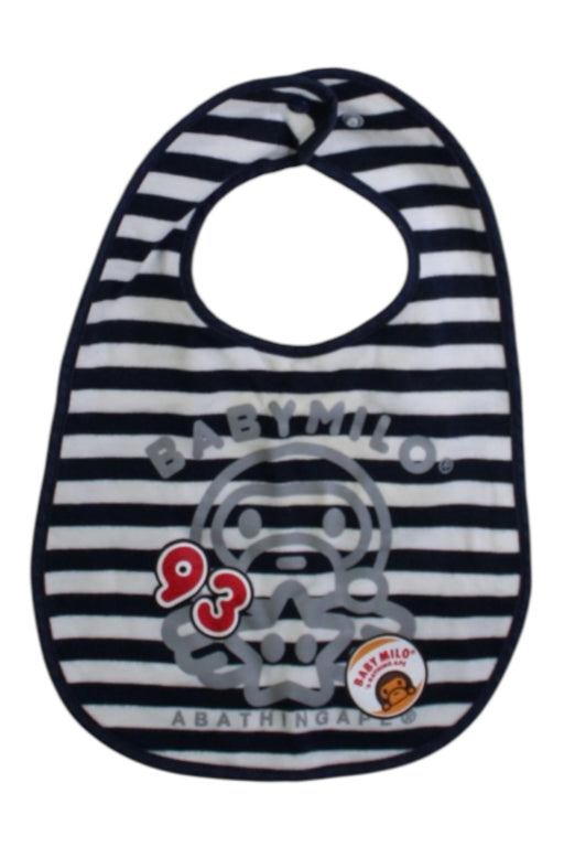 A Black Bibs from BAPE KIDS in size 18-24M for boy. (Front View)