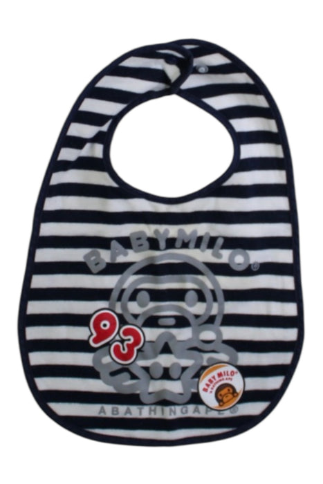 A Black Bibs from BAPE KIDS in size 18-24M for boy. (Front View)