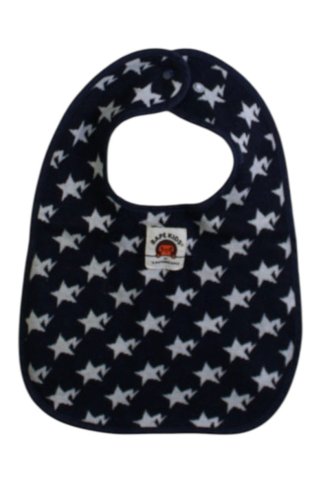 A Navy Bibs from BAPE KIDS in size 12-18M for boy. (Front View)