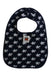 A Navy Bibs from BAPE KIDS in size 12-18M for boy. (Front View)