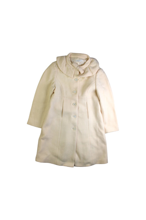 A Beige Coats from Nicholas & Bears in size 6T for girl. (Front View)