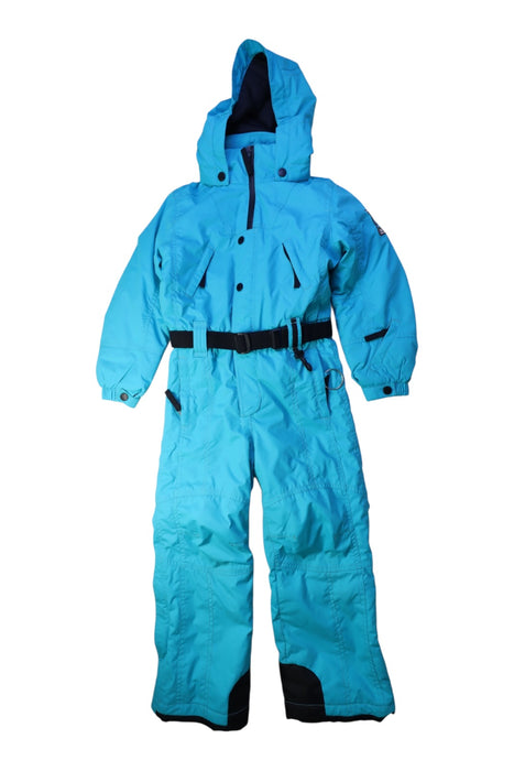 A Blue Snowsuits from Poivre Blanc in size 6T for boy. (Front View)