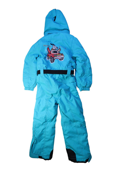 A Blue Snowsuits from Poivre Blanc in size 6T for boy. (Back View)