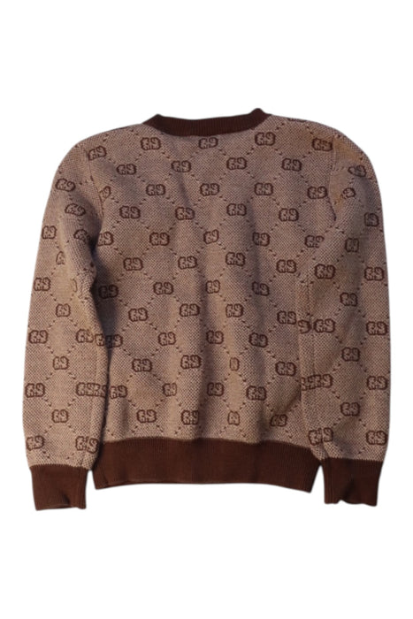 A Brown Knit Sweaters from Gucci in size 4T for boy. (Back View)