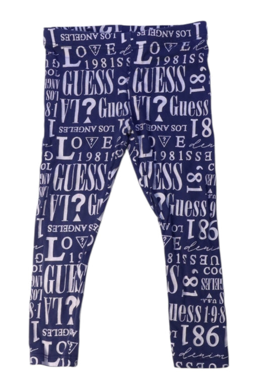 A Navy Leggings from Guess in size 3T for girl. (Front View)