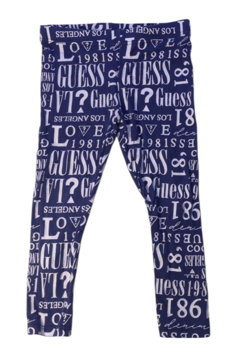 A Navy Leggings from Guess in size 3T for girl. (Front View)