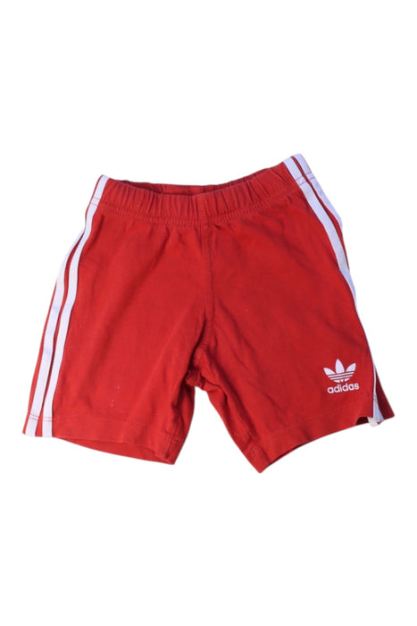 A Red Shorts from Adidas in size 12-18M for neutral. (Front View)