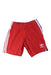 A Red Shorts from Adidas in size 12-18M for neutral. (Front View)