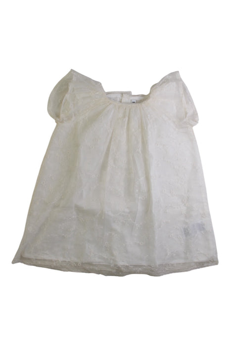 A Ivory Short Sleeve Dresses from Bonpoint in size 12-18M for girl. (Front View)