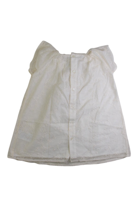 A Ivory Short Sleeve Dresses from Bonpoint in size 12-18M for girl. (Back View)