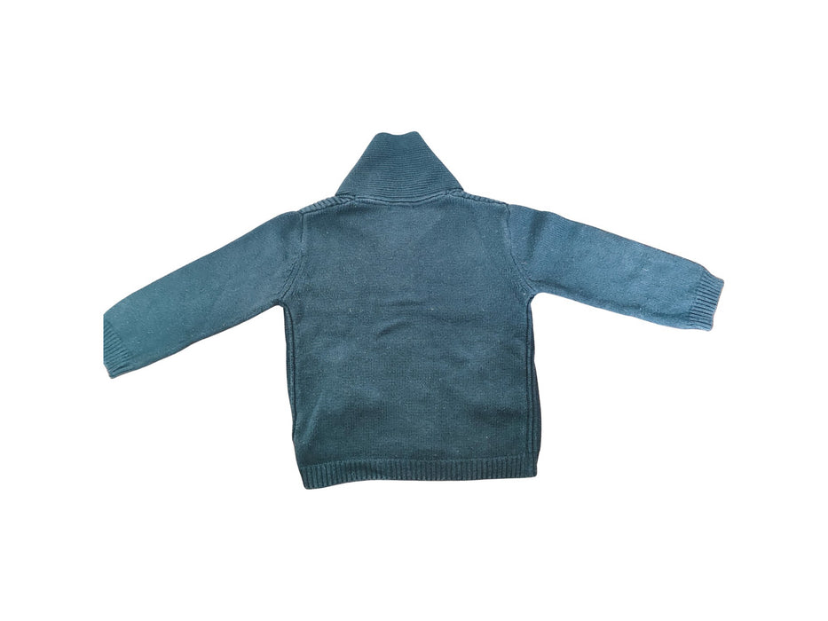 A Teal Cardigans from Bout'Chou in size 18-24M for neutral. (Back View)