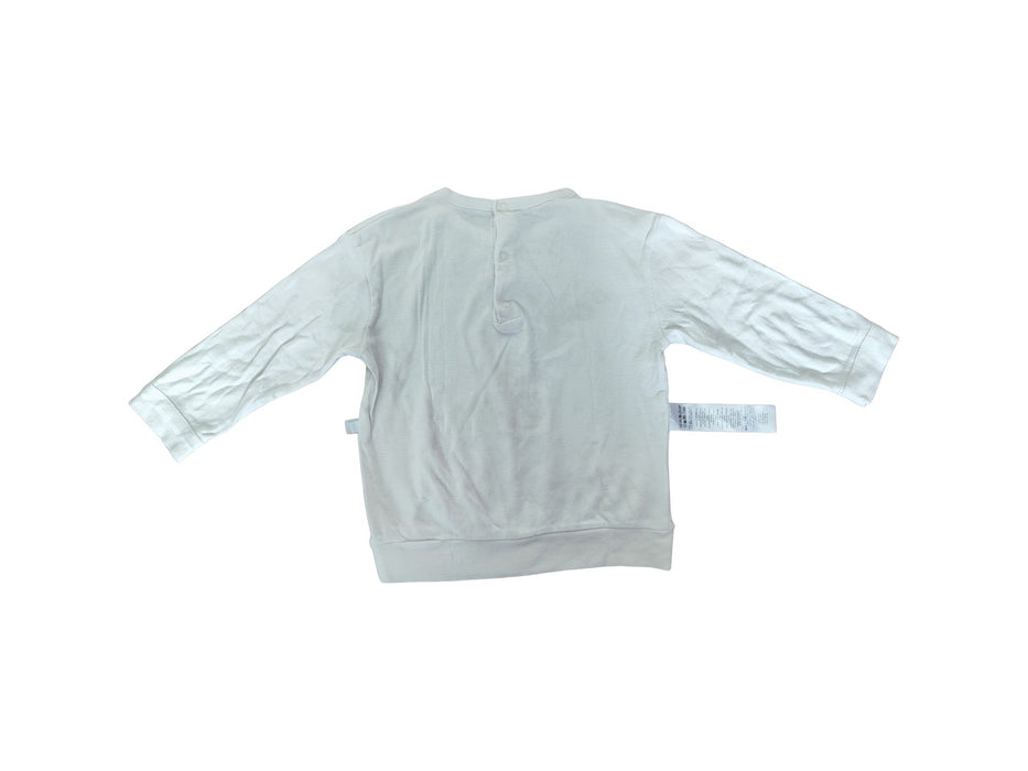 A White Long Sleeve Tops from Petit Bateau in size 3T for neutral. (Back View)