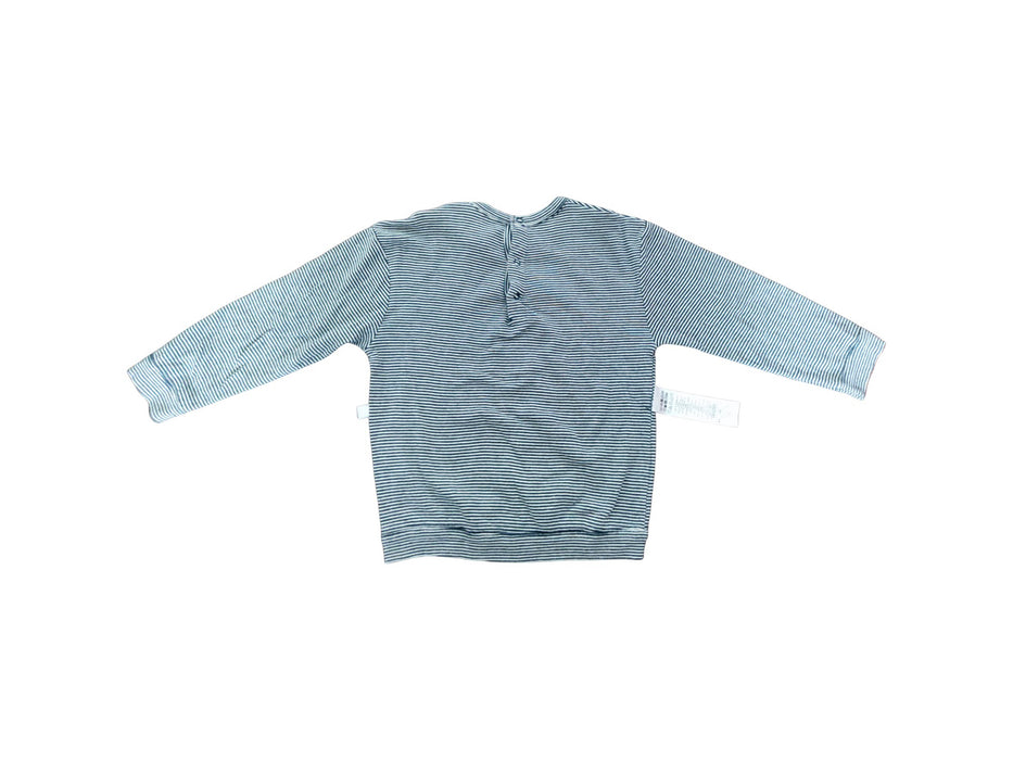 A Burgundy Long Sleeve Tops from Petit Bateau in size 3T for boy. (Back View)