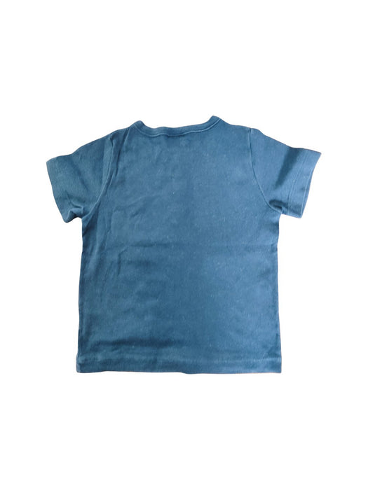 A Blue Short Sleeve T Shirts from Petit Bateau in size 3T for boy. (Back View)