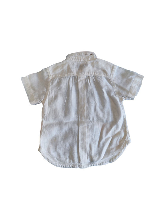 A White Short Sleeve Shirts from Château de Sable in size 18-24M for boy. (Back View)