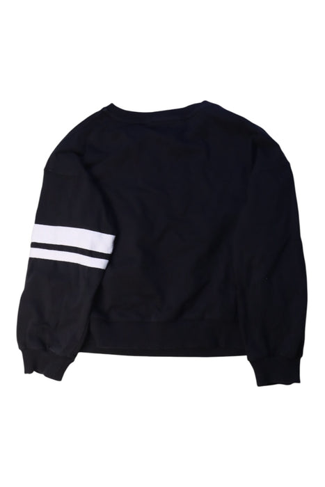 A Black Crewneck Sweatshirts from Monnalisa in size 8Y for girl. (Back View)