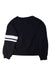 A Black Crewneck Sweatshirts from Monnalisa in size 8Y for girl. (Back View)