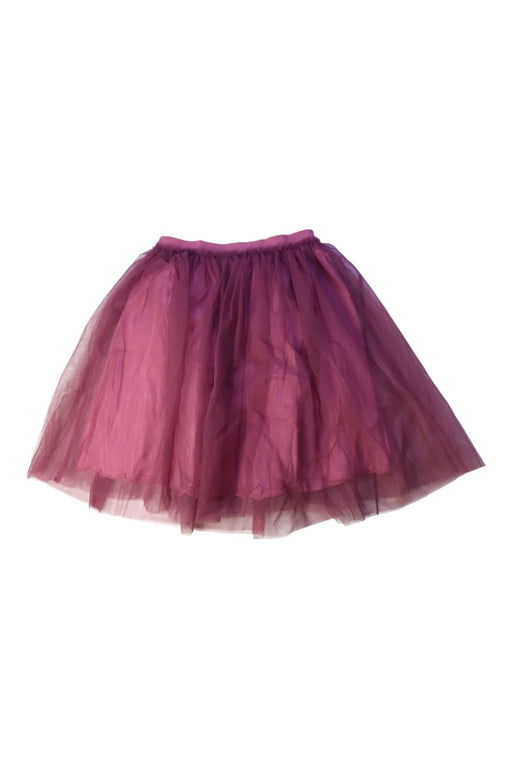 A Burgundy Tulle Skirts from Il Gufo in size 4T for girl. (Front View)